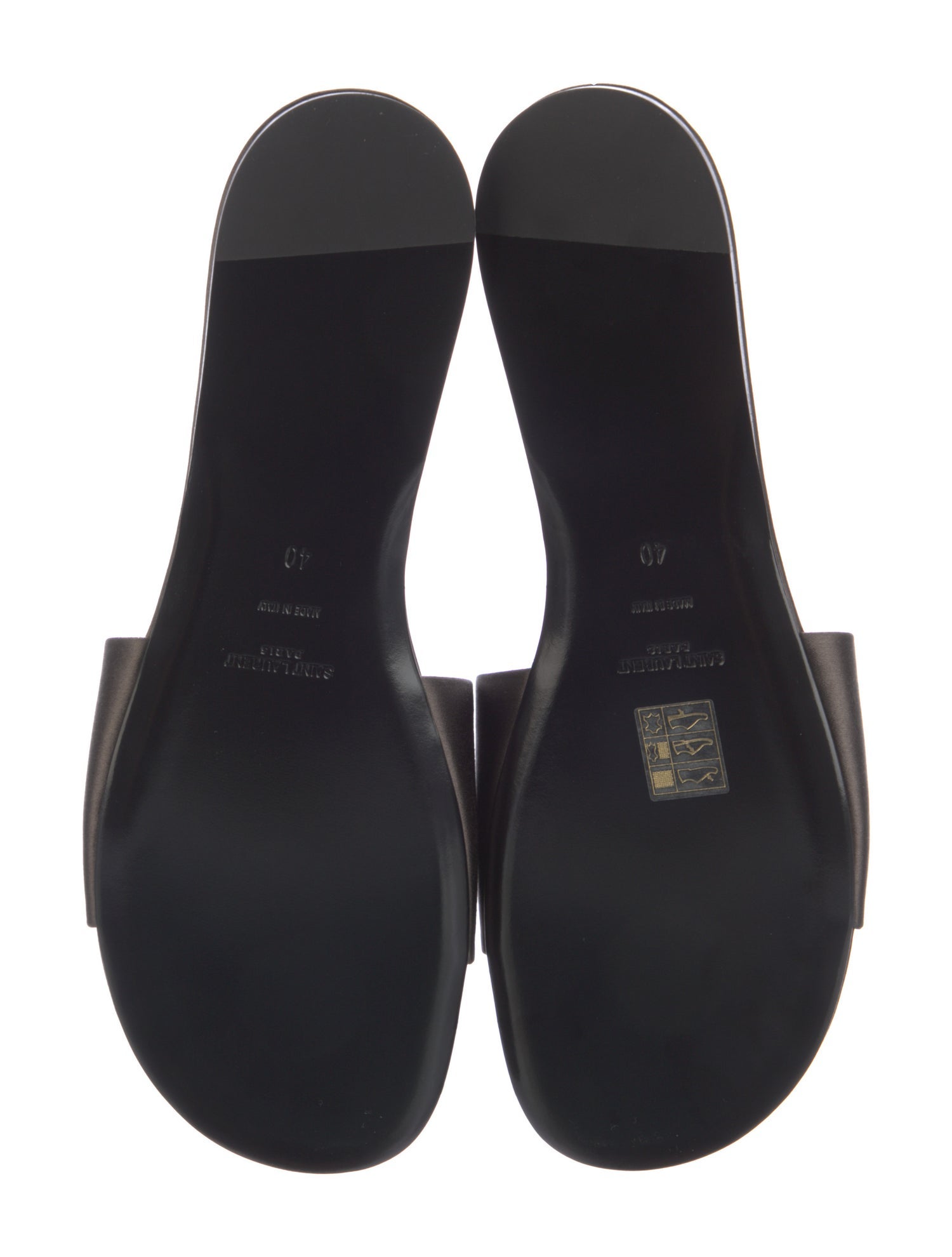 Saint Laurent Satin Slides